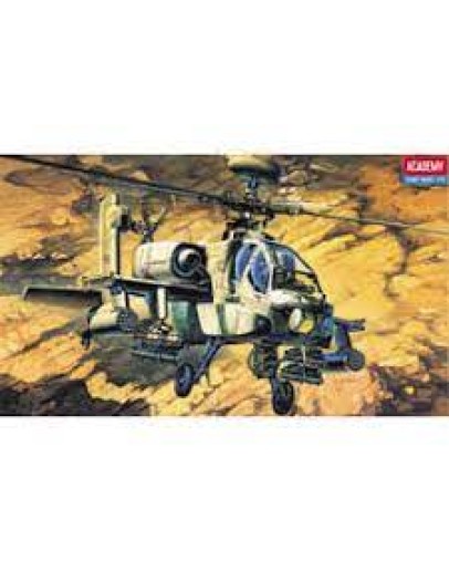 ACADEMY 1/48 SCALE PLASTIC MODEL AIRCRAFT KIT -12262 AH-64A APACHE ACD12262