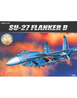 ACADEMY 1/48 SCALE PLASTIC MODEL AIRCRAFT KIT -12270 SU-27 FLANKER B ACD12270