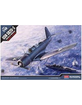 ACADEMY 1/48 SCALE PLASTIC MODEL AIRCRAFT KIT 12324 - SB2-U MIDWAY ACD12324