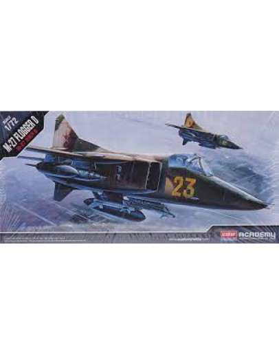 ACADEMY 1/72 SCALE PLASTIC MODEL AIRCRAFT KIT - 12455 - M-27 FLOGGER D ACD12455