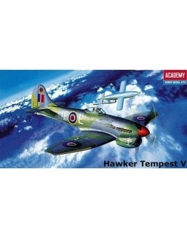 ACADEMY 1/72 SCALE PLASTIC MODEL AIRCRAFT KIT - 12466 - HAWKER TEMPEST V RAF ACD12466