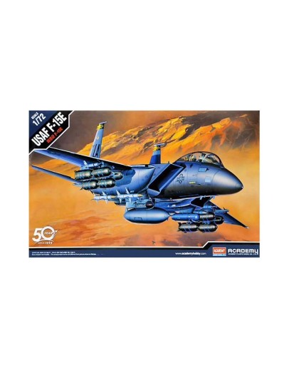 ACADEMY 1/72 SCALE PLASTIC MODEL AIRCRAFT KIT - 12478 - USAF F-15E STRIKE EAGLE ACD12478