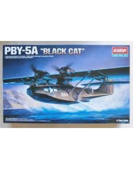 ACADEMY 1/72 SCALE PLASTIC MODEL AIRCRAFT KIT - 12487 - PBY-5A CATALINA RAAF 'BLACK CAT' ACD12487