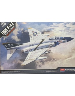 ACADEMY 1/72 SCALE PLASTIC MODEL AIRCRAFT KIT - 12529 - USN F-4J 'VF-84 JOLLY ROGERS' ACD12529