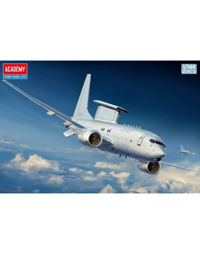 ACADEMY 1/144 SCALE PLASTIC MODEL AIRCRAFT KIT - 12651 - Boeing E-737 Peace Eye (RAAF Markings Included)