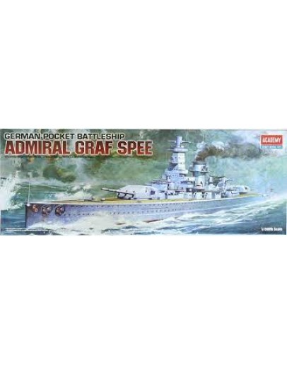 ACADEMY 1/350 SCALE PLASTIC MODEL SHIP KIT 14103 - GRAF SPEE WW2 GERMAN WARSHIP ACD14103