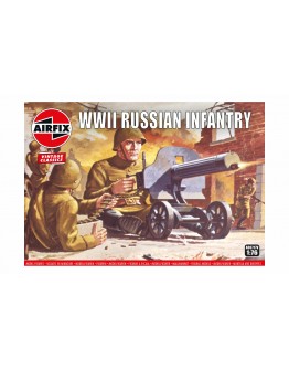 AIRFIX VINTAGE CLASSICS 1/76 SCALE MODEL MILITARY FIGURES KIT - A00717V - WWII Russian Infantry