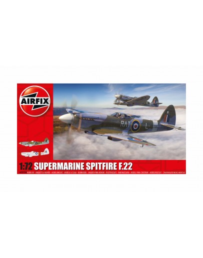 AIRFIX 1/72 SCALE MODEL AIRCRAFT KIT - A02033A - Supermarine Spitfire F.22