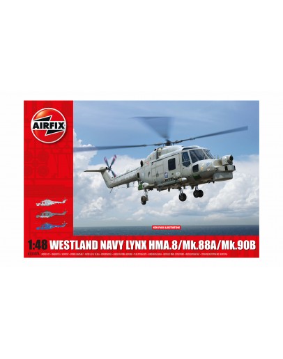 AIRFIX 1/48 SCALE MODEL AIRCRAFT KIT - A10107A - Westland Navy Lynx HMA.8/Mk.88A/Mk.90B