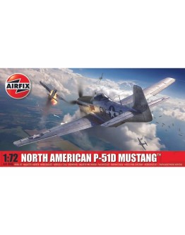 AIRFIX 1/72 SCALE MODEL AIRCRAFT KIT - A01004B - North American P-51D Mustang