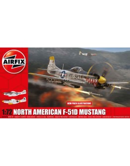 AIRFIX 1/72 SCALE MODEL AIRCRAFT KIT - A02047A - North American F-51D Mustang