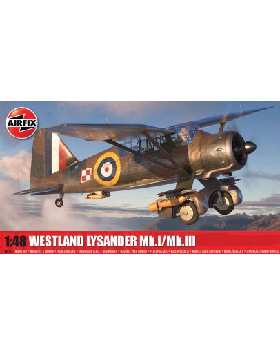 AIRFIX 1/48 SCALE MODEL AIRCRAFT KIT - A07116 - Westland Lysander Mk.I/Mk.III