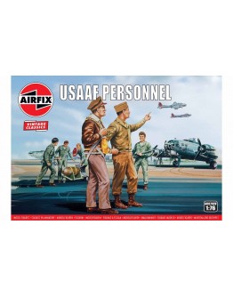 AIRFIX VINTAGE CLASSICS 1/76 SCALE MODEL MILITARY FIGURES KIT - A00748V - USAAF Personnel