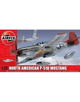 AIRFIX 1/72 SCALE MODEL AIRCRAFT KIT - 01004 - P51D MUSTANG AI01004