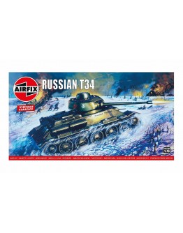 AIRFIX VINTAGE CLASSICS 1/76 SCALE MODEL MILITARY KIT - A01316V - Russian T34