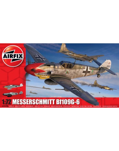 AIRFIX 1/72 SCALE MODEL AIRCRAFT KIT - A02029B - Messerschmitt Bf109G 