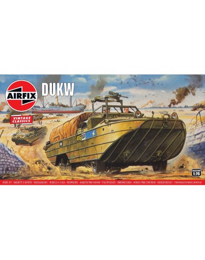 AIRFIX VINTAGE CLASSICS 1/76 SCALE MODEL MILITARY KIT - A02316V - DUKW