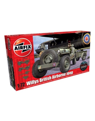 AIRFIX 1/72 SCALE MODEL KIT - 02339 WW2 JEEP AI02339