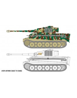 AIRFIX 1/72 SCALE MODEL MILITARY KIT - A02342 - Tiger 1 