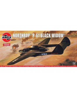 AIRFIX VINTAGE CLASSICS 1/72 SCALE MODEL AIRCRAFT KIT - A04006V - Northrop P-61 Black Widow