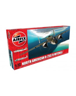 AIRFIX 1/72 SCALE MODEL AIRCRAFT KIT - A06015 - North American B25C/D Mitchell 