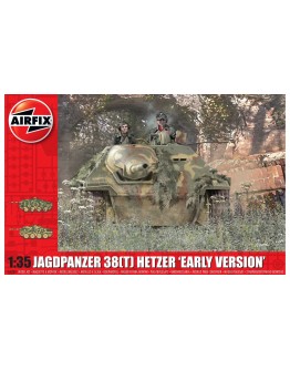 AIRFIX 1/35 SCALE MILITARY MODEL KIT - 1355 - JagdPanzer 38 Tonne Hetzer, Early Version 