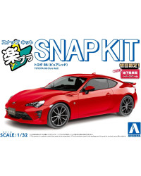 AOSHIMA 1/32 SCALE PLASTIC MODEL SNAP KIT - 006887 TOYOTA 86 [PURE RED] AOS006887