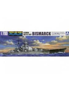 AOSHIMA 1/700 SCALE PLASTIC MODEL KIT - 04259 WATERLINE SERIES BISMARK AOS04259