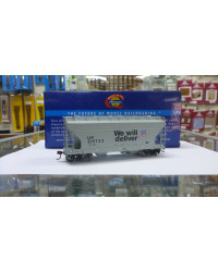 ATHEARN HO SCALE WAGON - 68605 - AFC 2970 2 BAY HOPPER- UNION PACIFIC GREY - #UP219733 - ATH68605