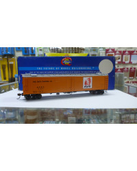 ATHEARN HO SCALE WAGON - 94543 - 50FT ICE BUNKER REEFER - RATH ORANGE - #R.P.R.X.2107 - ATH94543