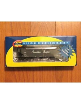 ATHEARN HO SCALE WAGON - 95628 - 40' 3 Bay Offset Hopper w/load - Canadian Pacific Railroad - Black - # 357588