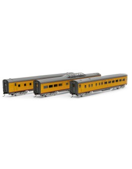 ATHEARN ROUNDHOUSE HO SCALE STREAMLINED PASSENGER COACH SET - RND79131 - UNION PACIFIC - RND79131