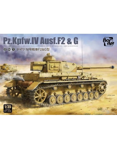 BORDER 1/35 PLASTIC MODEL KIT - BDMBT004 - PANZER 4 F2 BDMBT004