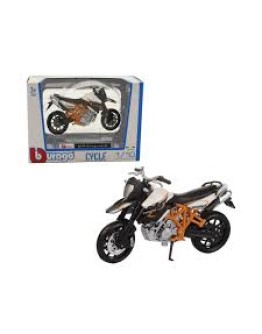 BURAGO 1/18 SCALE DIE-CAST MOTORCYCLE MODEL - 51050 KTM 990 SUPERMOTO BU51050