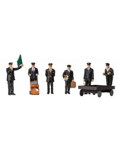 BACHMANN SCENECRAFT OO SCALE FIGURES 36-404 1940/1950's Station Staff