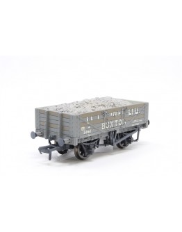 BACHMANN BRANCHLINE OO SCALE WAGON 37-040 5 Plank Steel Floor Open Wagon with Lime Load ICI Lime Ltd, Buxton