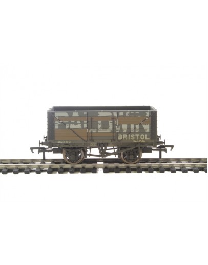 BACHMANN BRANCHLINE OO SCALE WAGON 37-114 7 Plank Open Wagon Fixed Ends with Load 'Baldwin'