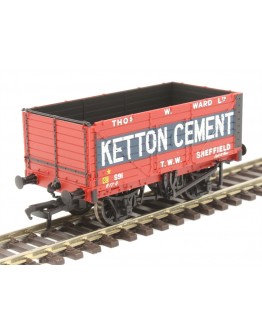 BACHMANN BRANCHLINE OO SCALE WAGON 37-134B 8 Plank Open Wagon with End Doors 'Ketton Cement'