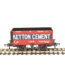 BACHMANN BRANCHLINE OO SCALE WAGON 37-134B 8 Plank Open Wagon with End Doors 'Ketton Cement'