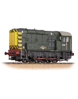 BACHMANN BRANCHLINE OO SCALE DIESEL LOCOMOTIVE 32-116B BR CLASS 08 0-6-0 SHUNTER #D3881 BR GREEN WASP ENDS [WEATHERED]