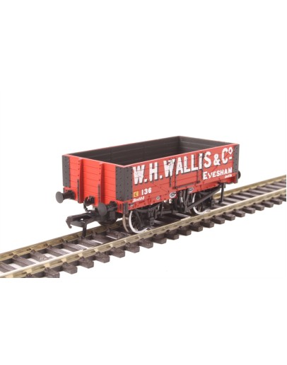 BACHMANN BRANCHLINE OO SCALE WAGON 37-072 5 Plank Wooden Floor Open Wagon - W.H. WALLIS & CO. No 136 ORANGE BLN37072