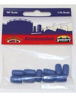BACHMANN SCENECRAFT OO SCALE ACCESSORIES 44-526 Industrial Chemical Drums [10]