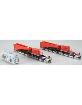 BACHMANN US HO SCALE WAGON - 80503 - 380 Ton Schnabel Transformer Wagon w/transformer - Red & Black
