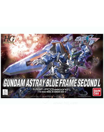 BANDAI 1/144 GUNDAM HGGS PLASTIC KIT - #57 - 5055601 - HG GUNDAM ASTRAY BLUE FRAME SECOND L