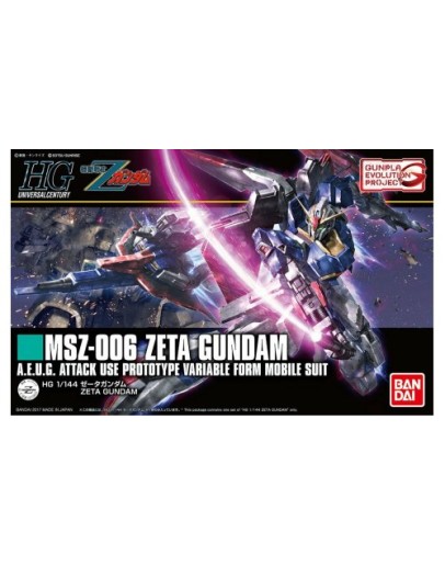 BANDAI 1/144 GUNDAM HGUC PLASTIC KIT - GOLD 203 - 5055611 MSZ-006 ZETA GUNDAM GO5055611