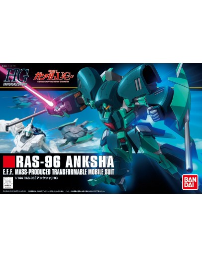 BANDAI 1/144 GUNDAM HGUC PLASTIC KIT - GOLD 141 - 5055743 - HG RAS-96 ANKSHA GO5055743