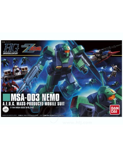 BANDAI 1/144 GUNDAM PLASTIC KIT - 5056834 - HGUC NEMO (Z Ver)