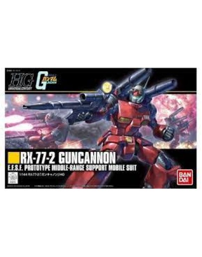 BANDAI 1/144 GUNDAM HGUC PLASTIC KIT - GOLD 190 - 5057402 HGCU RX77-2 GUNCANNON GO5057402