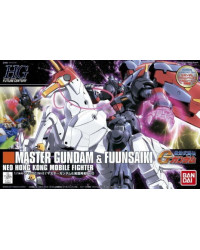 BANDAI 1/144 GUNDAM HGFC PLASTIC KIT - SILVER 128 - 5057747 - HGFC MASTER GUNDAM & FUUNSAIKI GO5057747