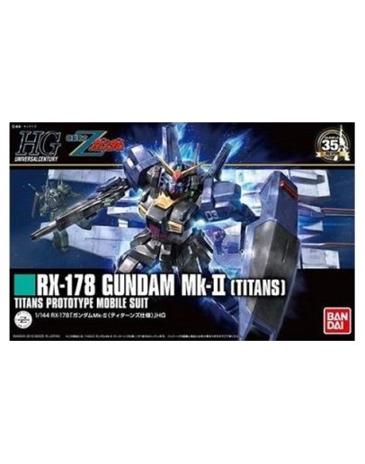 BANDAI 1/144 GUNDAM HGUC PLASTIC KIT - GOLD 194 - 5057985 - RX-178 GUNDAM MK-II [TITANS] GO5057985